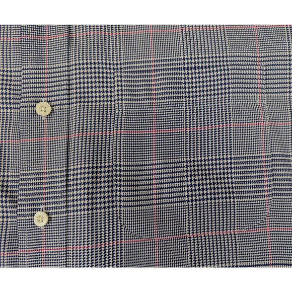 Fairway & Greene Signature sz L Golf Shirt ls cotton blue white pink 3174 - Picture 3 of 5